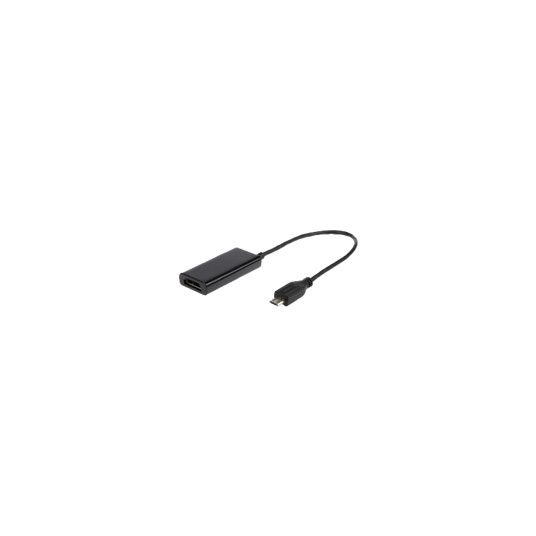 Adapteris Gembird A-MHL-002 MHL adapteris Gembird -> HDMI (F) + Micro USB (BF) (5PINS) viedtālrunis TV HD + barošanas