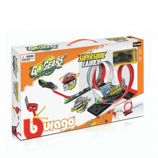 BBURAGO Go Gears trase Extreme Supersonic Launch, 18-30533
