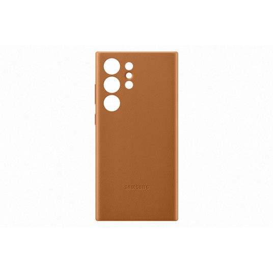 Samsung Galaxy S23 Ultra Leather Cover, Camel VS918LAE