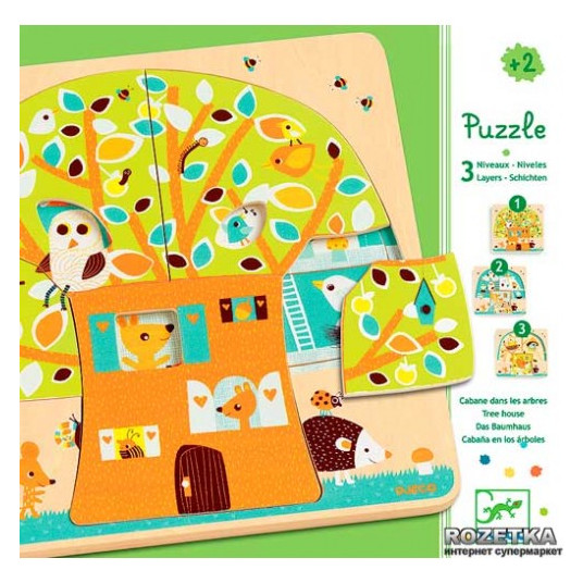 Djeco puzle "koka māja"