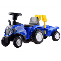Bērnu aizmugures traktors ar piekabi "New Holland"