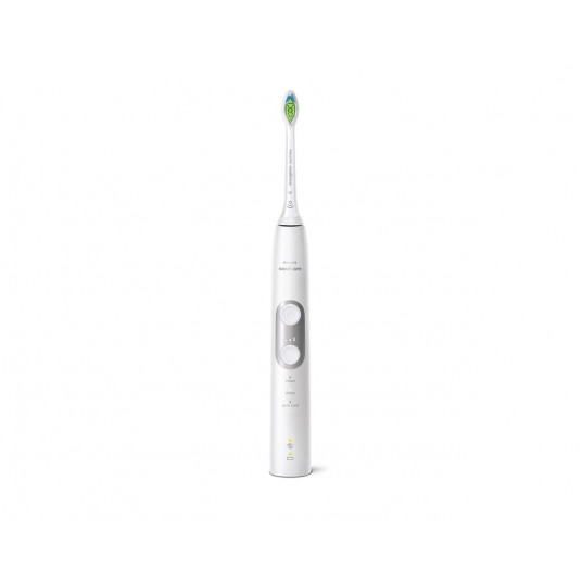 Philips Sonicare ProtectiveClean 6100 elektriskā zobu birste HX6877 / 28 Uzlādējama, Bezvada, Komplektā iekļauto birstes galviņu skaits 1, Balts, Zobu tīrīšanas režīmu skaits 3, Sonic tehnoloģija