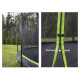 Batuts ar tīklu Lean Sport Pro, 366 cm, melni zaļš