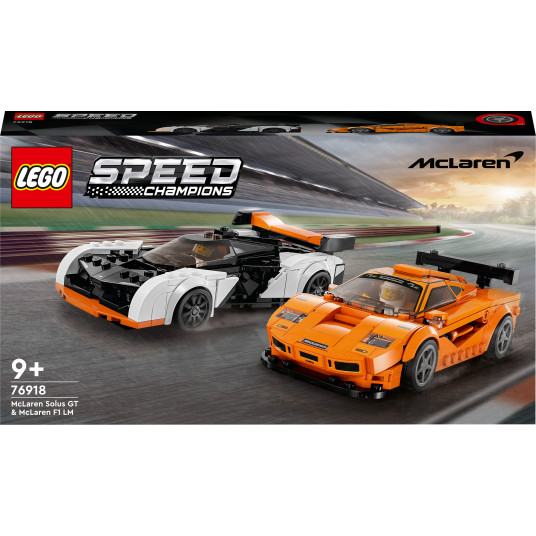 LEGO® 76918 SPEED CHAMPIONS McLaren Solus GT ir McLaren F1 LM