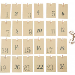 Papīra maisiņš Adventes kalendārs