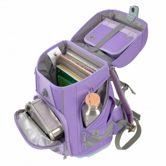 Skolas mugursomas komplekts Boxy Unique violet/lavanda +