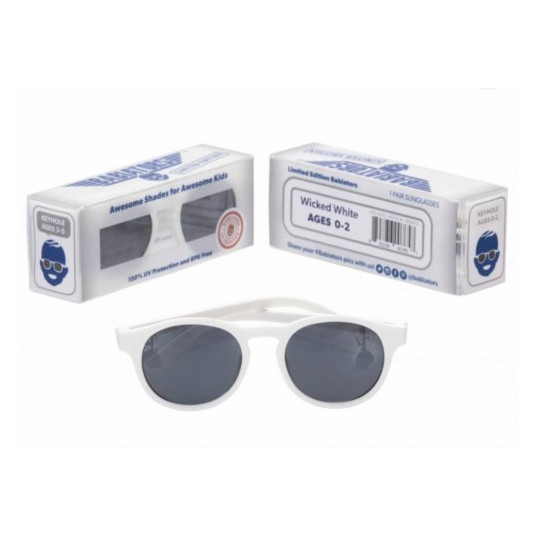 Saulesbrilles WHITE Keyhole Babiators (3-5 gadi)