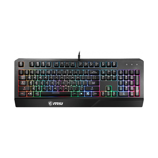 MSI VIGOR GK20 Gaming keyboard, RGB LED light, US, Wired, Black