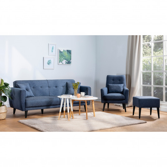 Dīvānu un krēslu komplekts Aria - S - zils
