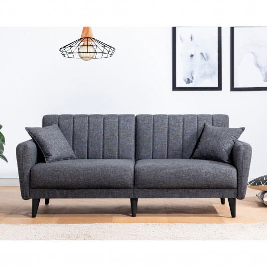 Dīvānu komplekts ar atzveltnes krēslu Aqua - S - antracīts