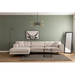 Stūra dīvāns Jivago atstāts bēšā krāsā
