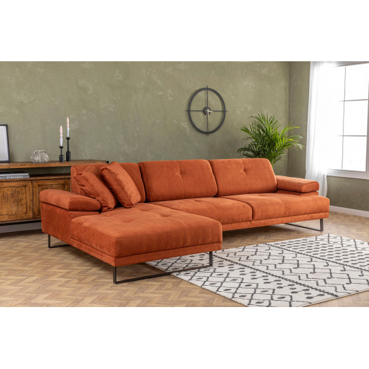 Stūra dīvāns Mustang Mazs kreiss oranžs