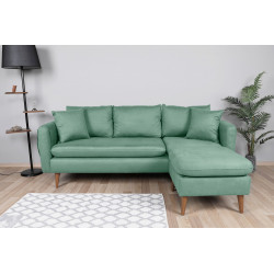 Stūra dīvāns Sofia Kose labi zaļš