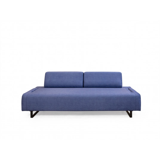 Dīvāns - gulta Infinity ar sānu galdiņu zilā krāsā