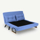 Dīvāns-gulta Sando divvietīga zila
