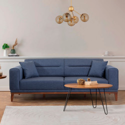 Dīvāns - gulta Lyones zils