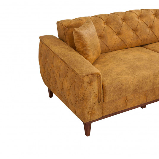 Dīvāns - gulta Marta dzeltena
