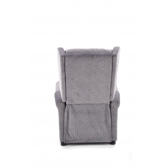 Atzveltnes krēsls ar masāžas funkciju AGUSTIN pelēks