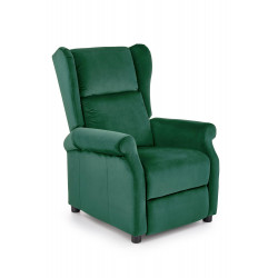 Atzveltnes krēsls AGUSTIN tumši zaļš