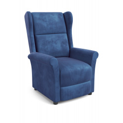 Atzveltnes krēsls AGUSTIN tumši zils