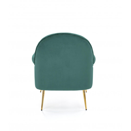 Krēsls SANTI tumši zaļš/zelts
