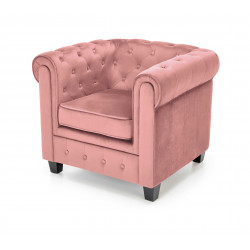 Krēsls ERIKSEN rozā/melns