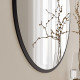 Spogulis dekoratīvs apaļš A711, melns