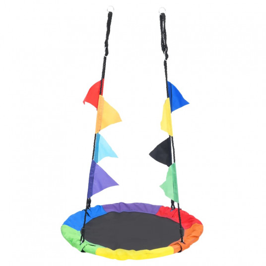 šūpoles ar karogiem, krāsainas, 100 cm