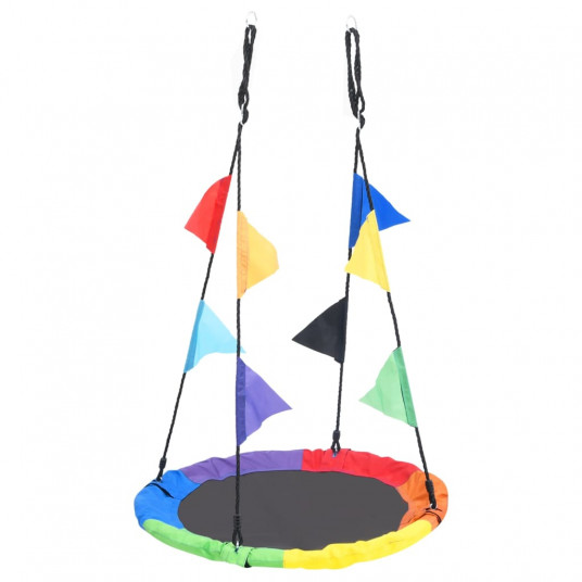 šūpoles ar karogiem, krāsainas, 100 cm