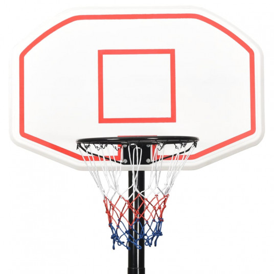Basketbola vairogs, balts, 258-363 cm, polietilēns