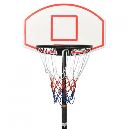 Basketbola vairogs, balts, 216-250 cm, polietilēns