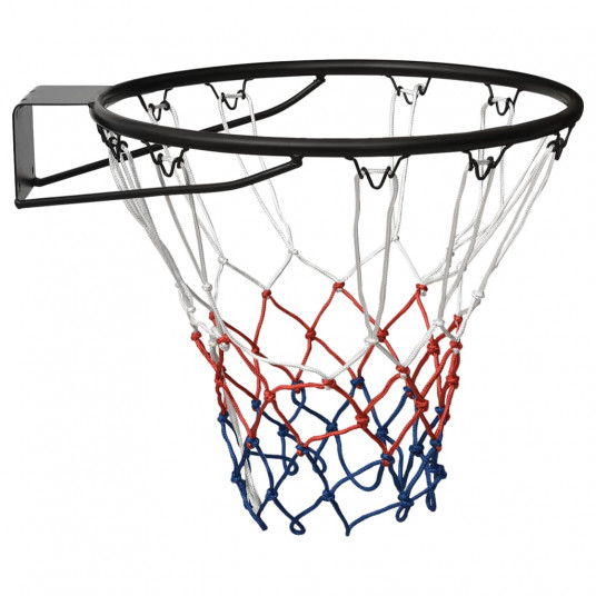 Basketbola grozs, melns, 45 cm, tērauds