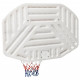 Basketbola vairogs, balts, 109x71x3 cm, polietilēns