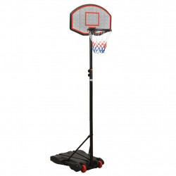 Basketbola vairogs, melns, 216-250 cm, polietilēns