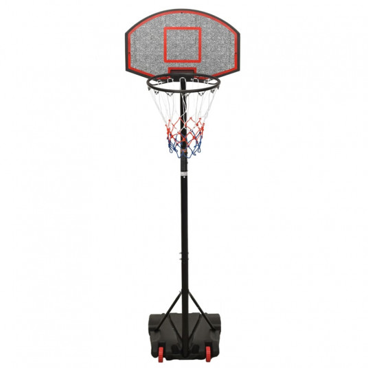 Basketbola vairogs, melns, 216-250 cm, polietilēns