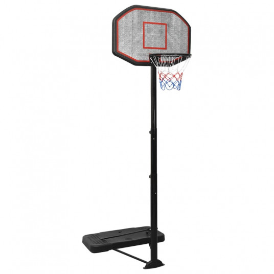 Basketbola statīvs, melns, 258-363 cm, polietilēns