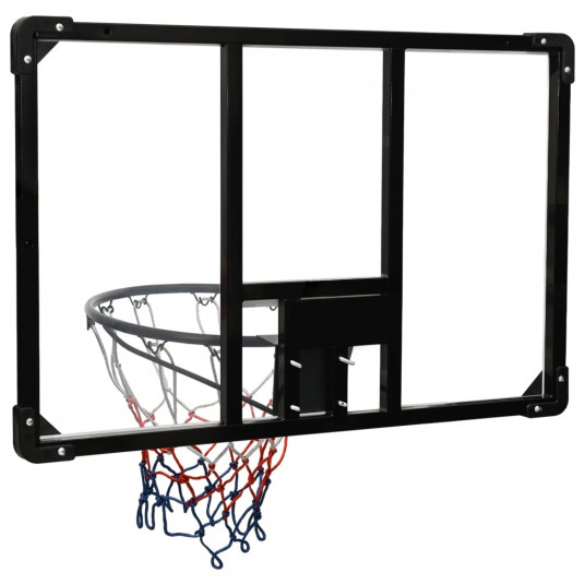 Basketbola vairogs, caurspīdīgs, 90x60x2,5 cm, polikarbonāts