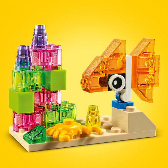 LEGO® 11013 CLASSIC Radošie caurspīdīgie klucīši