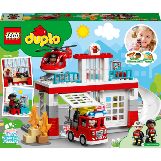 LEGO® 10970 DUPLO Ugunsdzēsēju depo un helikopters