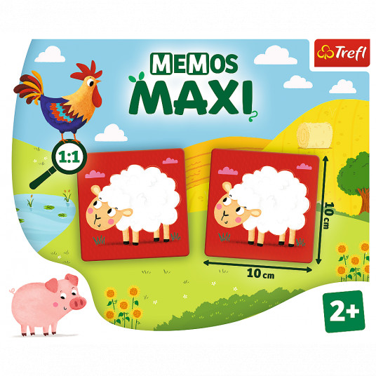TREFL Memo Maxi Lauku sētas dzīvnieki