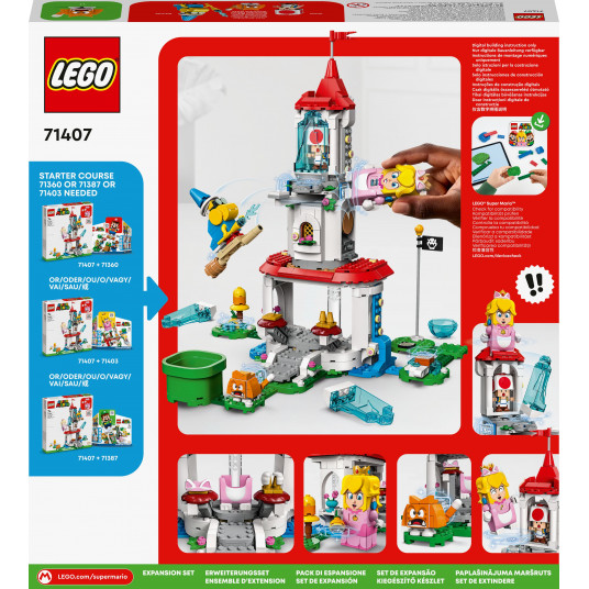LEGO® 71407 SUPER MARIO Kaķa-Peach tērpa un ledus torņa paplašinājuma maršruts