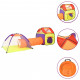 Spēļu telts ar 250 bumbiņām, krāsaina, 338x123x111cm