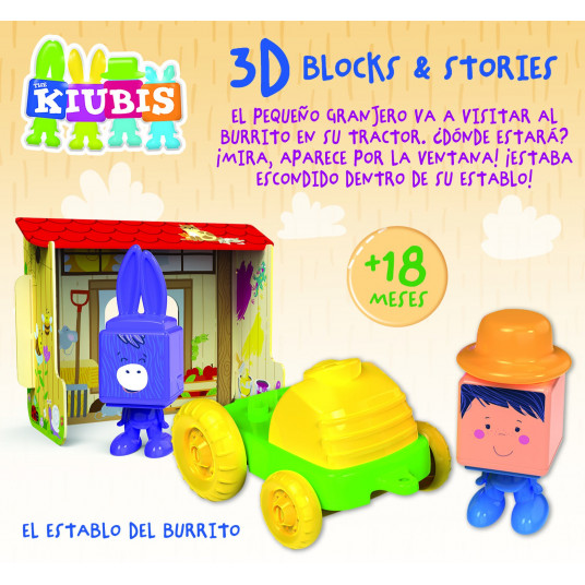 Bērnu spēles 3D THE KUBIS, THE BURRITO Stable 2-4 gadi