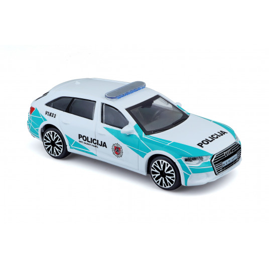 BBURAGO 1:43 automodel Audi A6 Avant Lithuanian Police, 18-30415