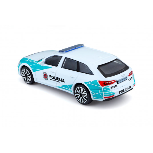 BBURAGO 1:43 automodel Audi A6 Avant Lithuanian Police, 18-30415