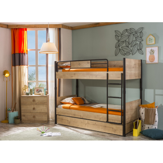 Bērnu divguļamā gulta Mocha (90X200)