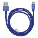 Kabelis MOB:A USB-A - MicroUSB 2.4A, 1m, zils