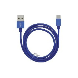 Kabelis MOB:A USB-A - USB-C 2.4A, 1m, zils