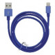 Kabelis MOB:A USB-A - Lightning 2.4A, 1m, zils