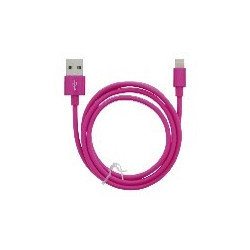 Kabelis MOB:A USB-A - zibens 2.4A, 1m, rozā